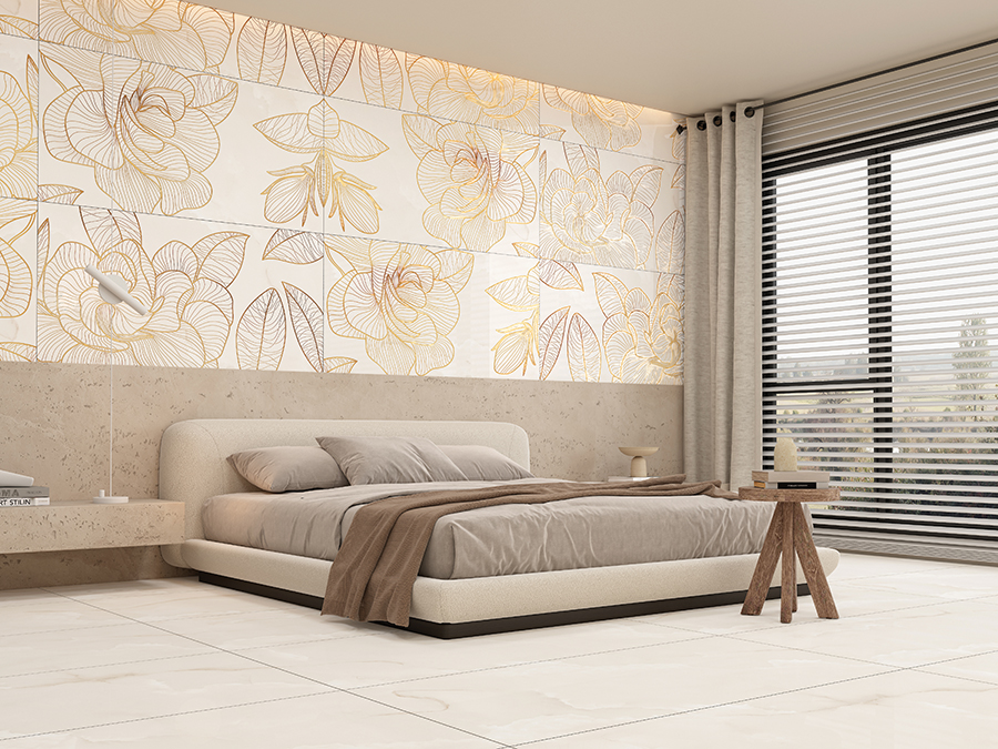 Onyx Flora Beige Decor (Main Image)